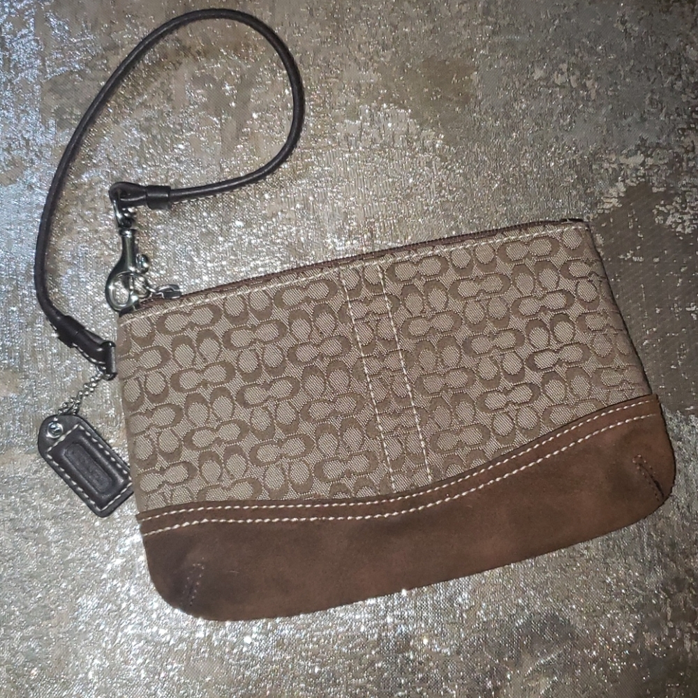 Coach Signature Wristlet